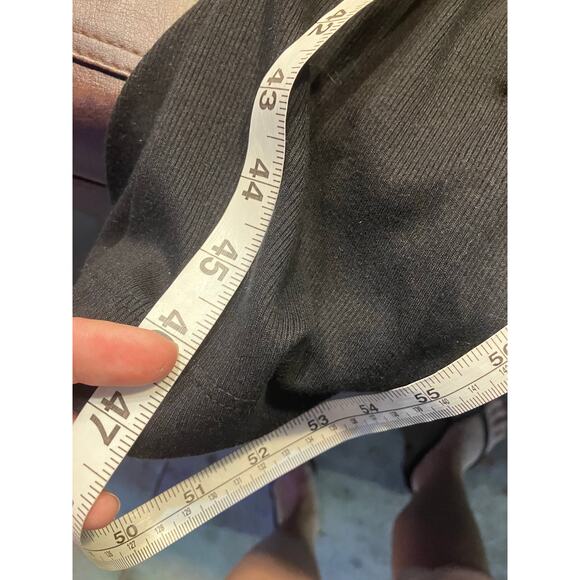 Michael Stars Black Ribbed Tank Maxi Dress Size M Made in‎ USA Sleeveless Knit - Picture 14 of 16